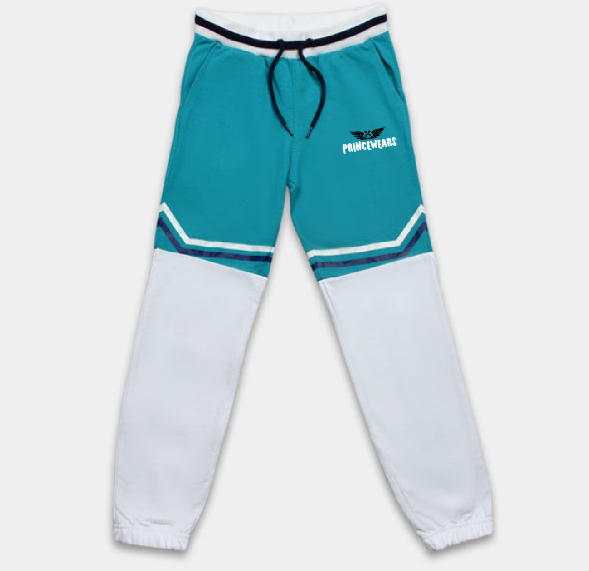 Custom Trousers Blue White