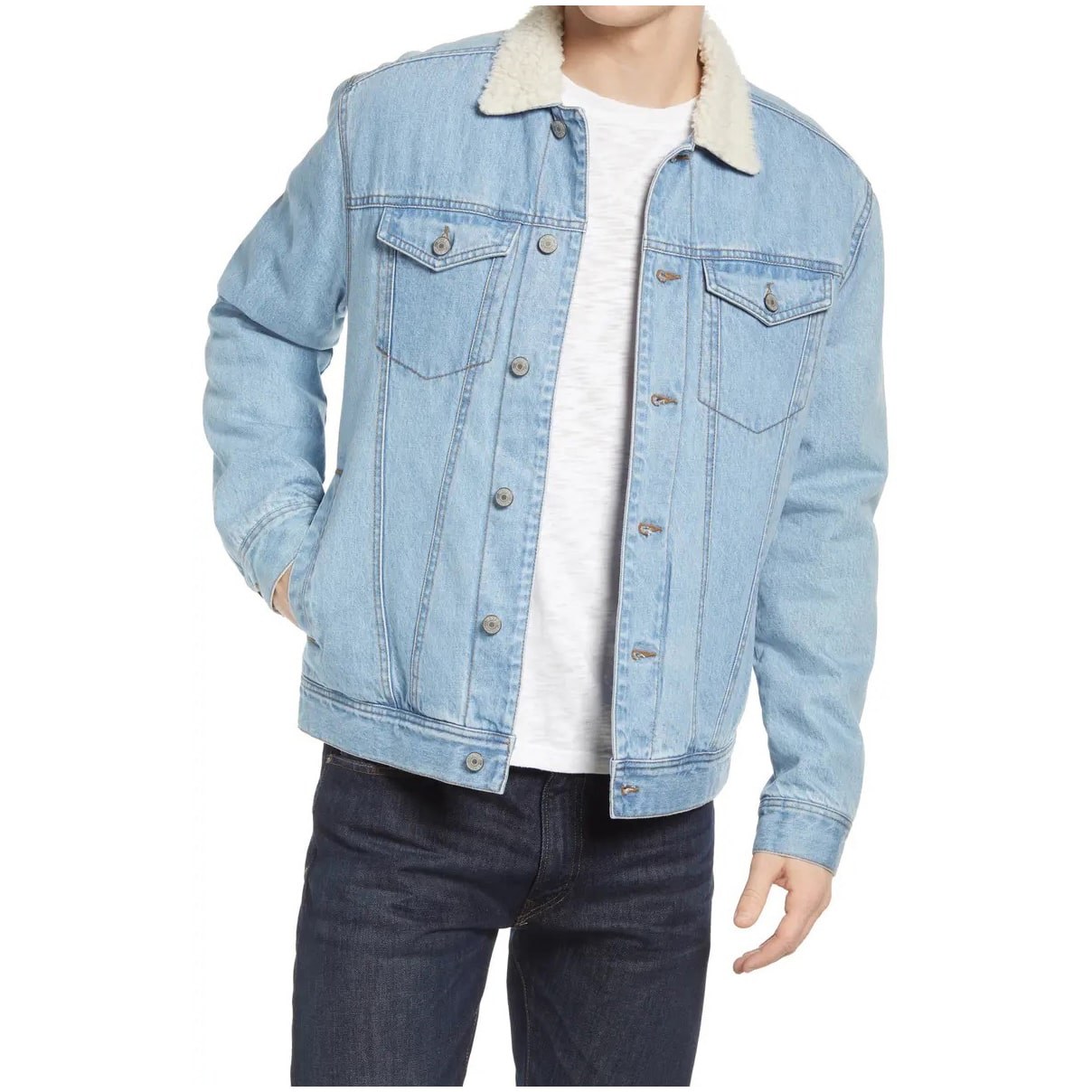 Fleece Lined Denim Jacket (2)