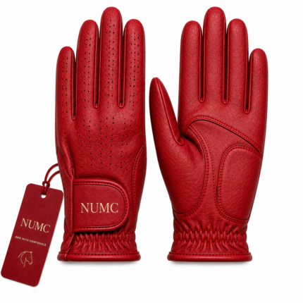 Red Horse Riding Gloves | Premium Equestrian Gloves