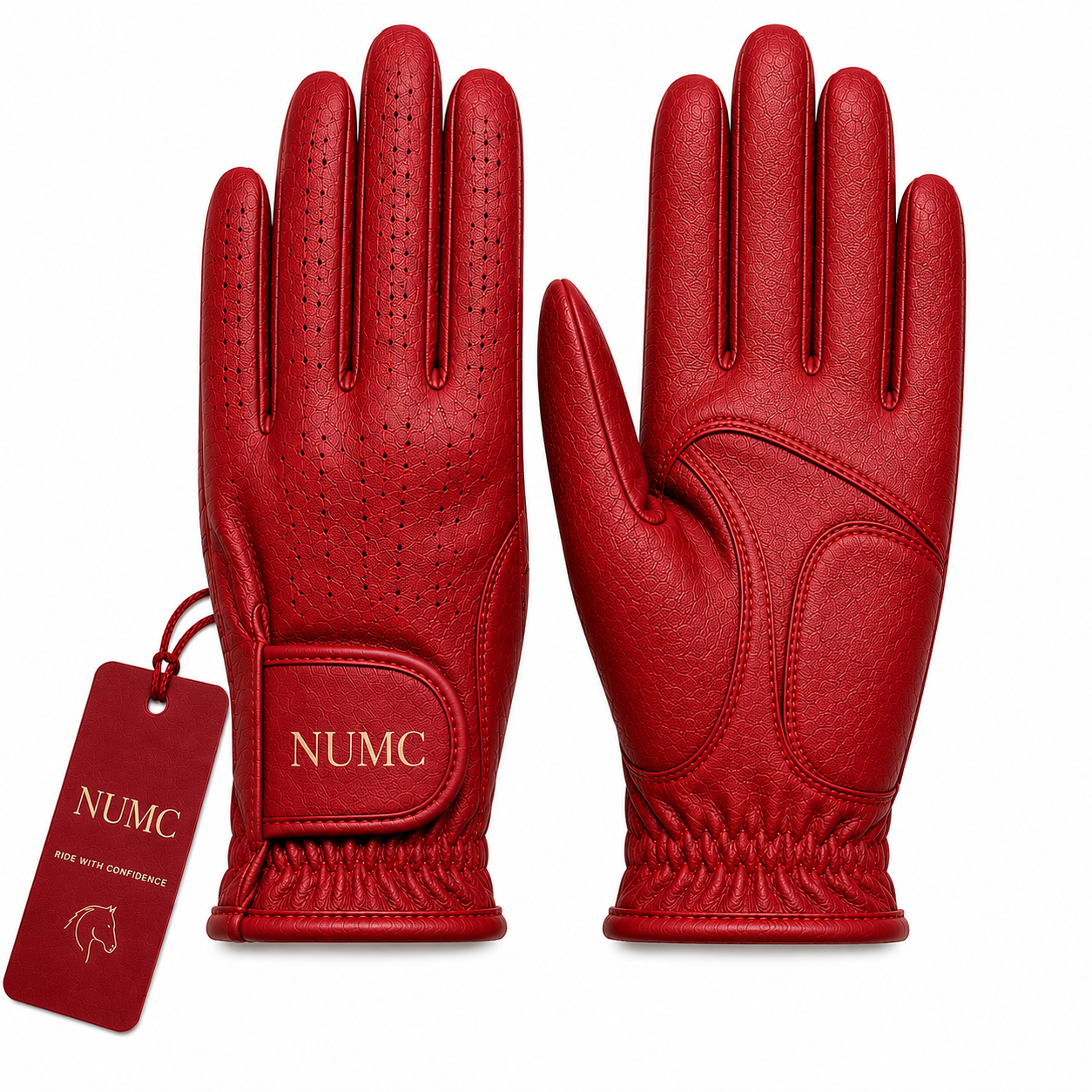 Red Horse Riding Gloves | Premium Equestrian Gloves